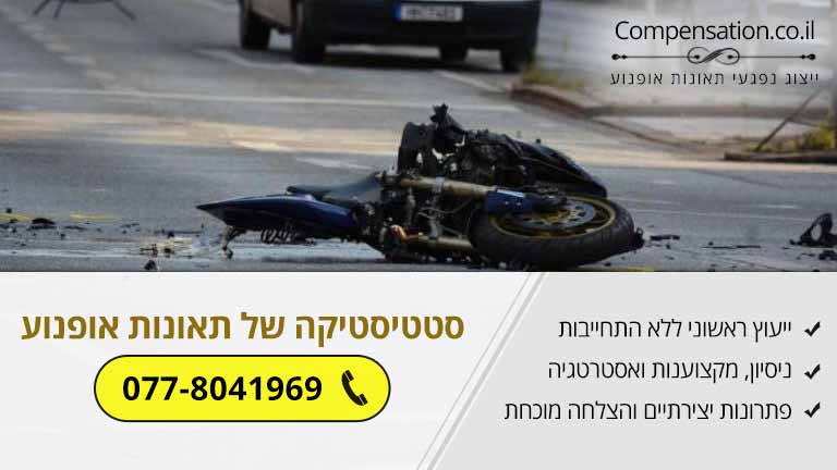 סטטיסטיקה של תאונות אופנוע בישראל