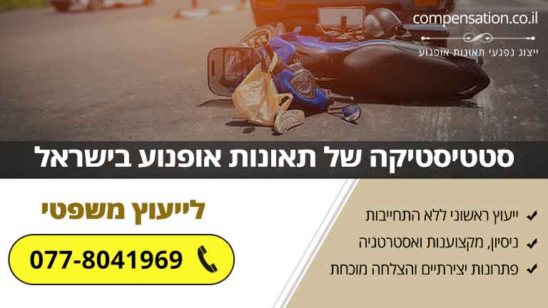 סטטיסטיקה של תאונות אופנוע בישראל